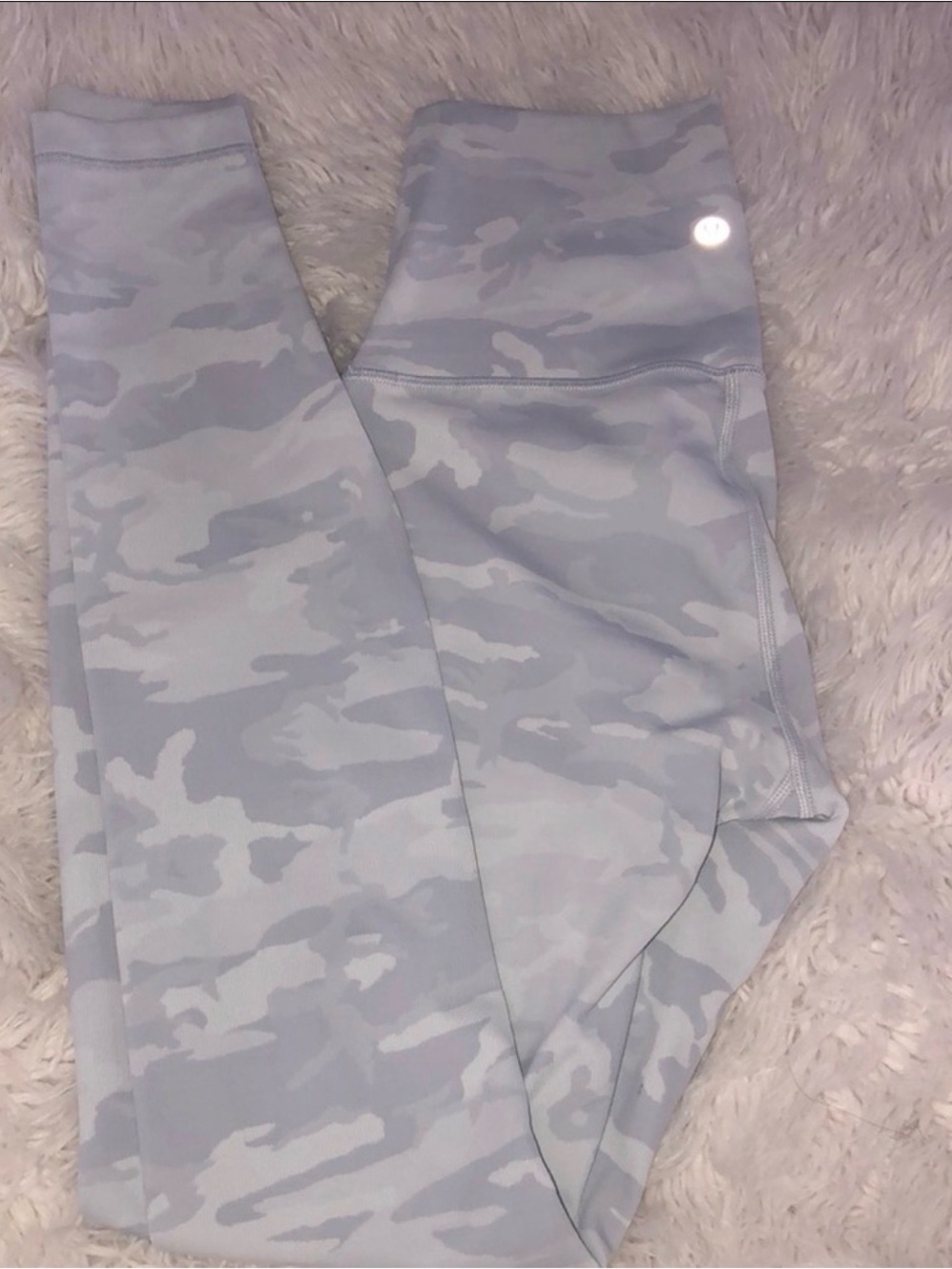 lululemon athletica Light Gray Camo Leggings(wunder under,28inch)